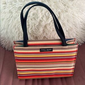 NWOT, KATE SPADE, Vintage Fiesta Rainbow Small Tote Bag